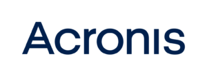 Logo d&#039;Acronis sur fond blanc.